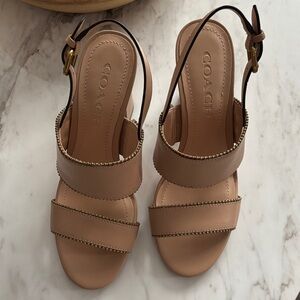 Coach sandals 3.5”